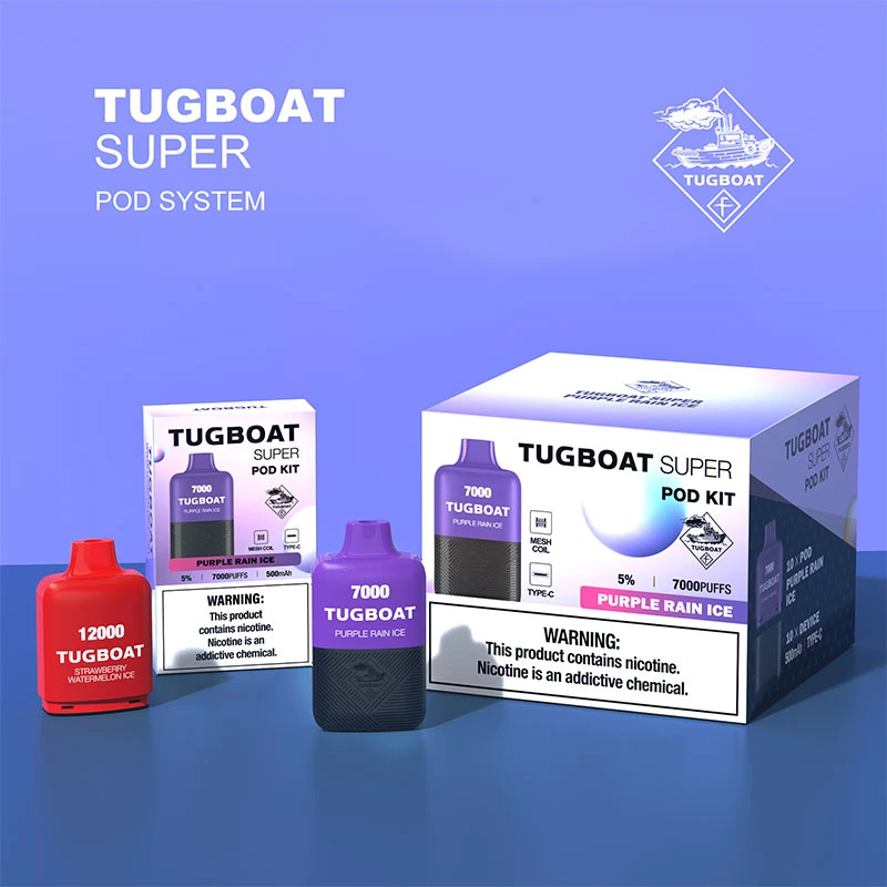 Tugboat Super Pod Elf Pen Kit 12000 Puffstange Einmal-Einwegfunktion E Zigarette erhalten Vapes Großhandel i Vape