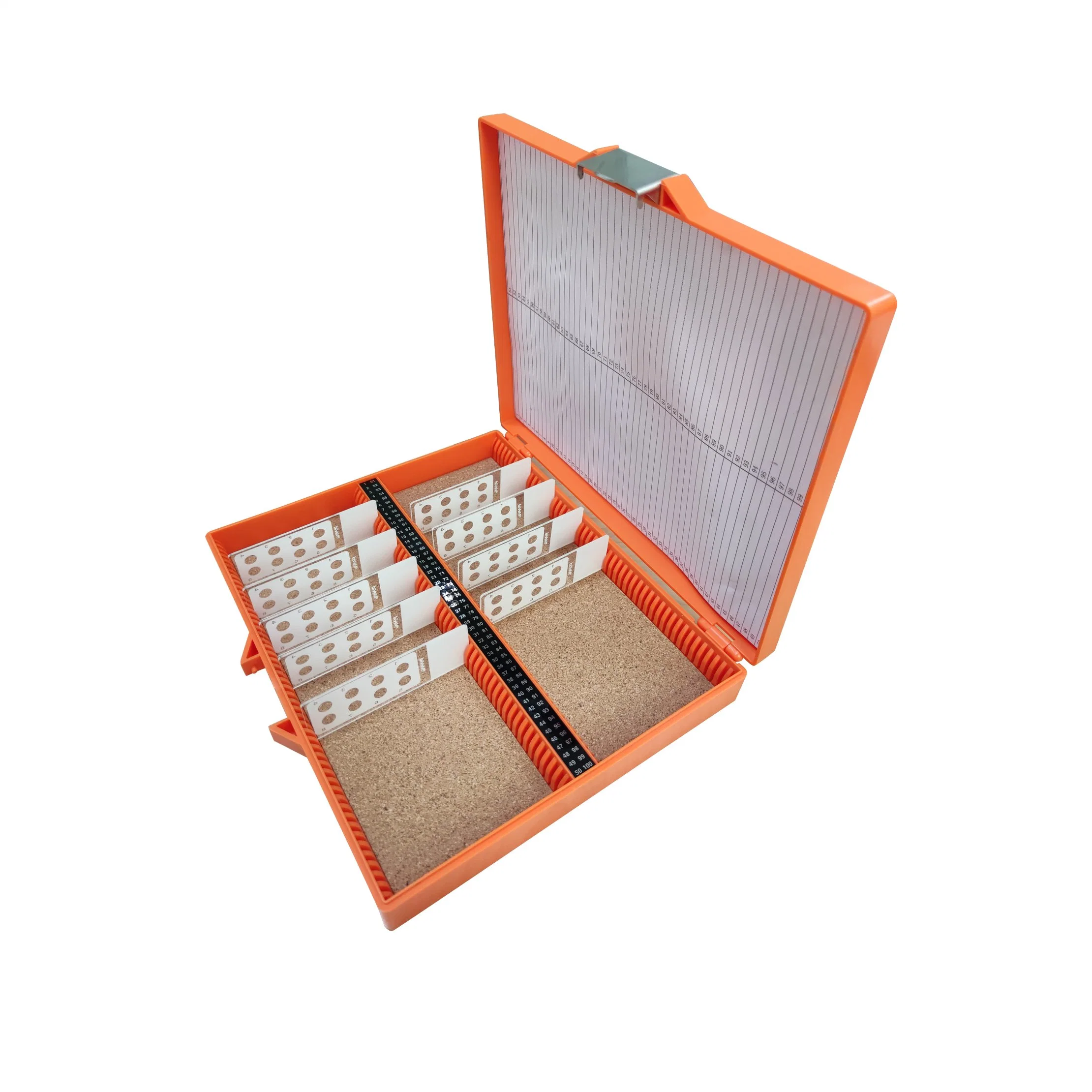 Factory Good Quality Plastic Slide Storage Box, with Metal Buckle