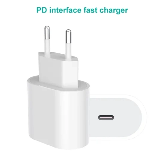 for iPhone 18W Us Plug Charger A1720 Pd 18W USB-C Power Adapter for Samsung for iPhone 8 Plus X Xs Max 11 PRO Fast Charger