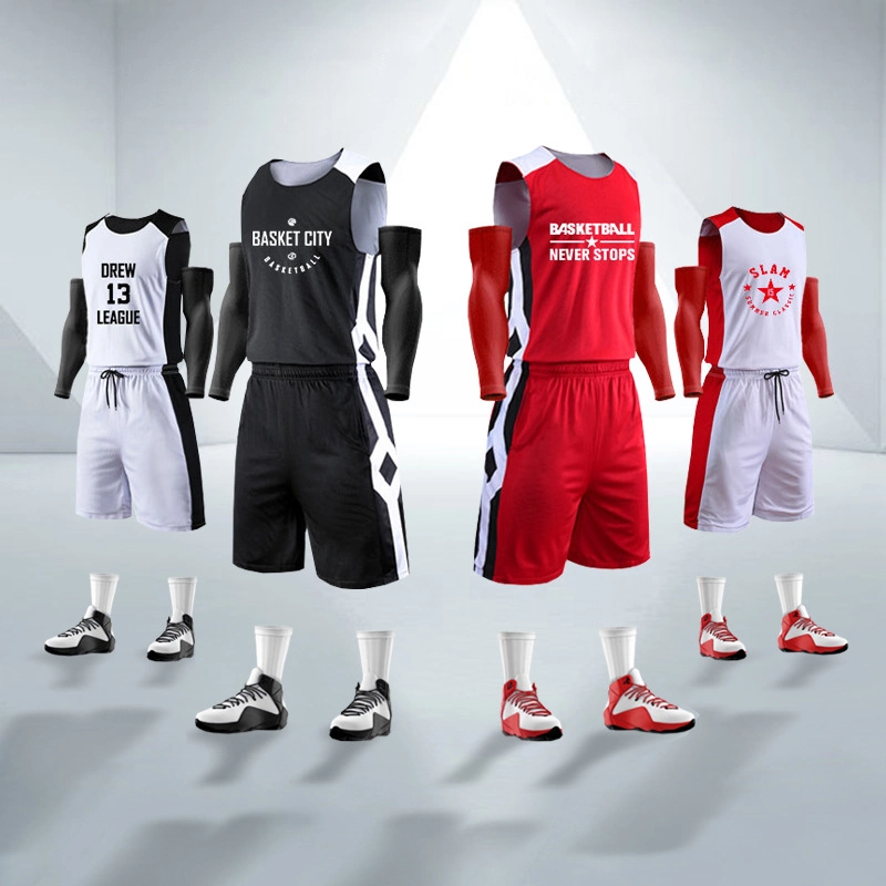 Wholesale/Supplier Custom Latest Basketball Wear Design Sublimation Reversible Basketball Uniform Jerseys