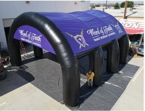 2023 New Giant Inflatable Marketing Tunnel Tent for Rain-X