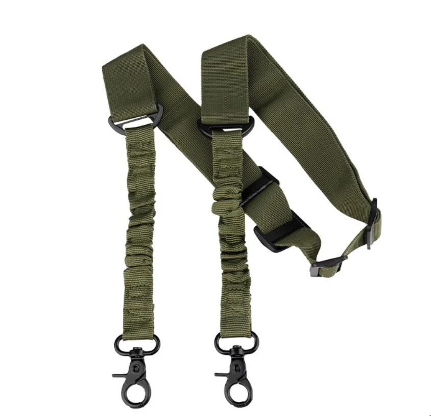 New Design Military Multi-Functional Tactical Gun Sling Double-Point with Zinc Alloy Buckle