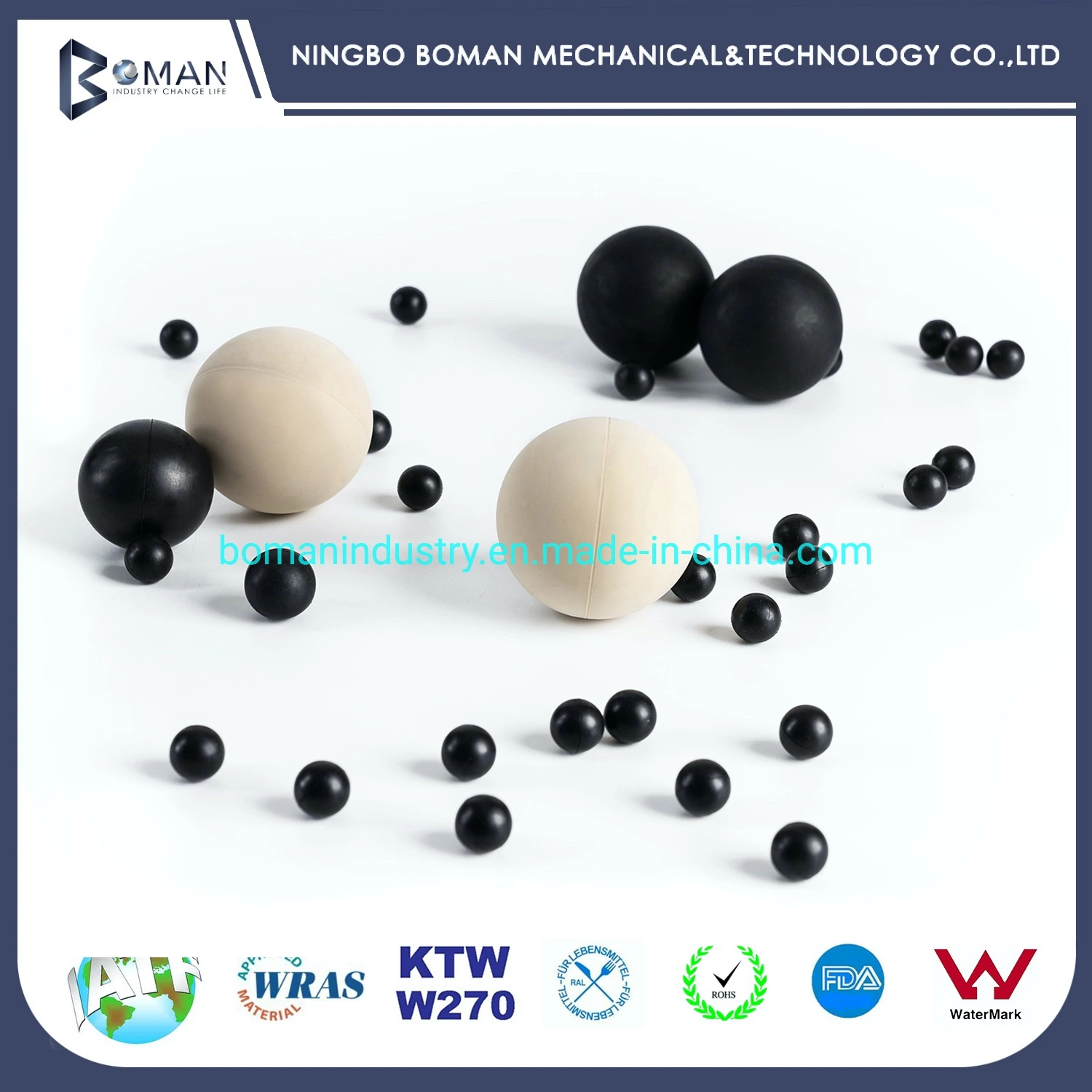 Rubber Gasket Silica Gel Products EPDM Sponge EVA Rubber Ball for Hydraulic Seal