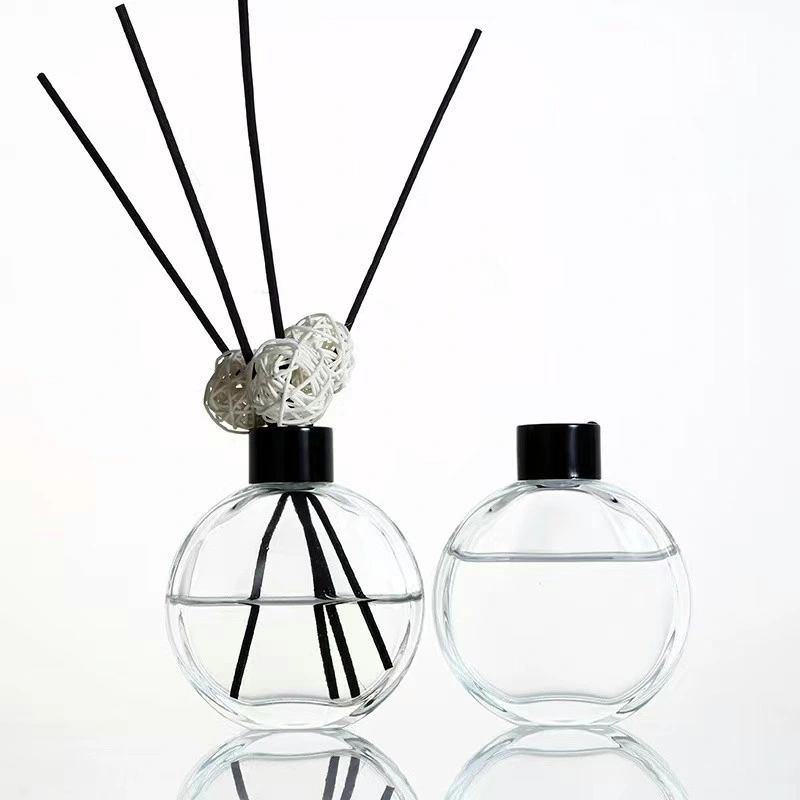 Luxus 150ml Runde geformte Home Diffuser Glasflasche Reed Aromatherapie Glaswaren