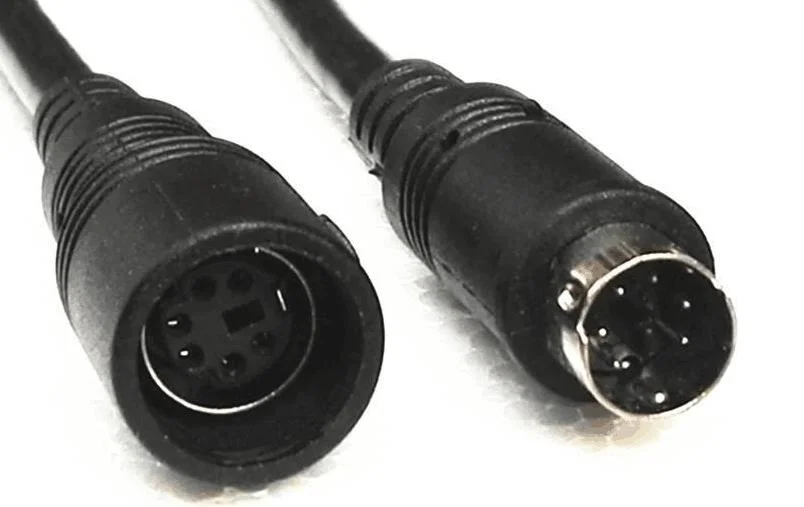 Mini DIN 6pin Male to Female Cable for Keyboard/Mouse