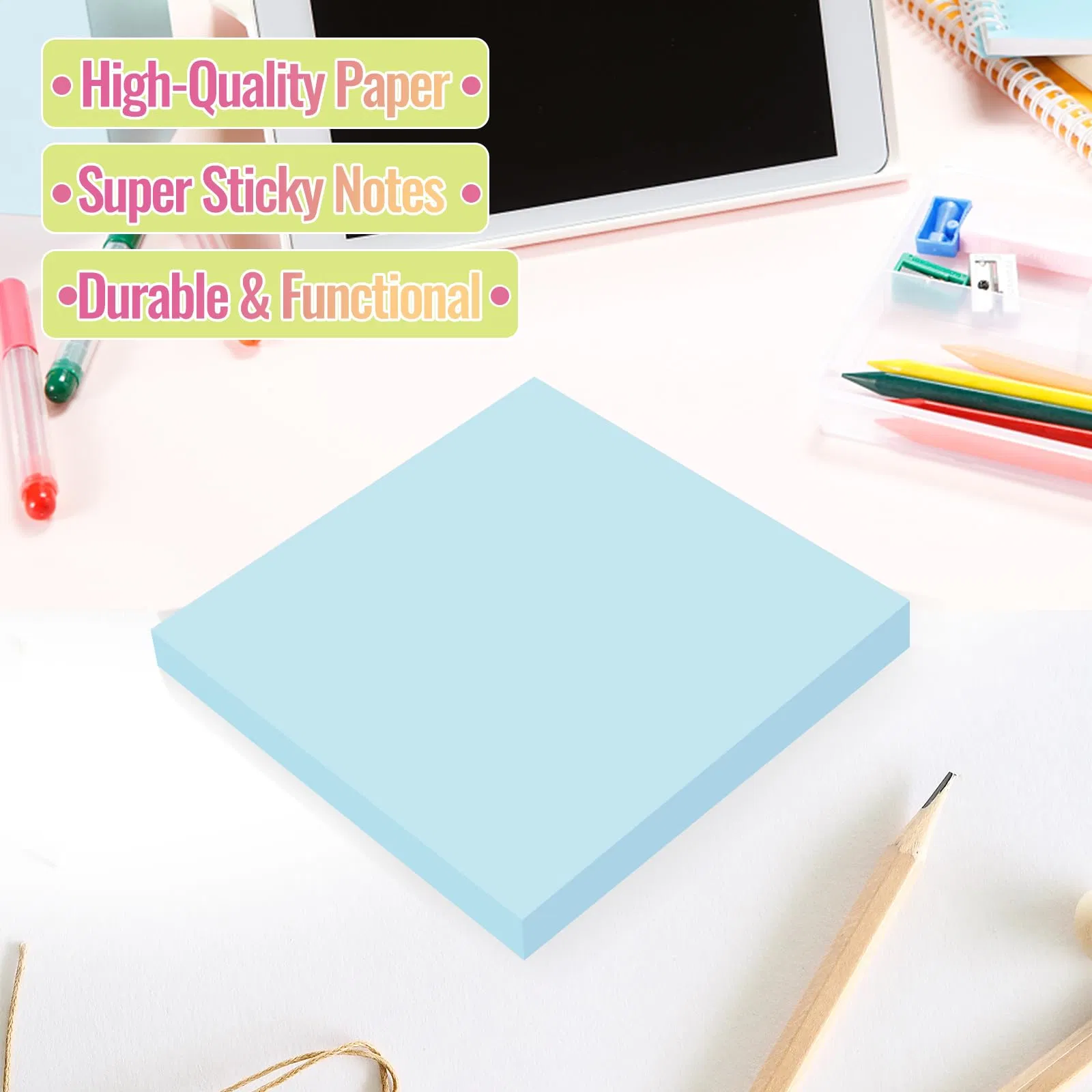 Sticky Notes 3X3 in 12 Pads Morandi Colors Self-Stick Note Pads Bulk