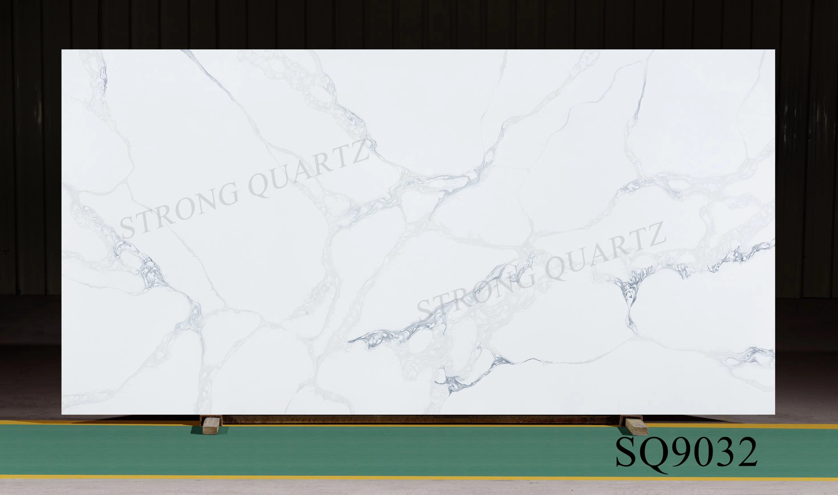 Best Sale Artificial/Engineered Quartz Stone Calacatta White Kitchen Countertop Thickness 2cm 3cm