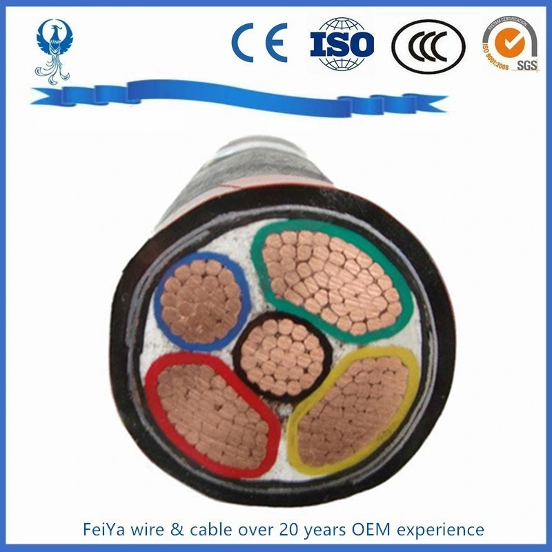 0.6/1kv Conductor Cu Isnulation PVC Cinta de aluminio PVC Cable de alimentación