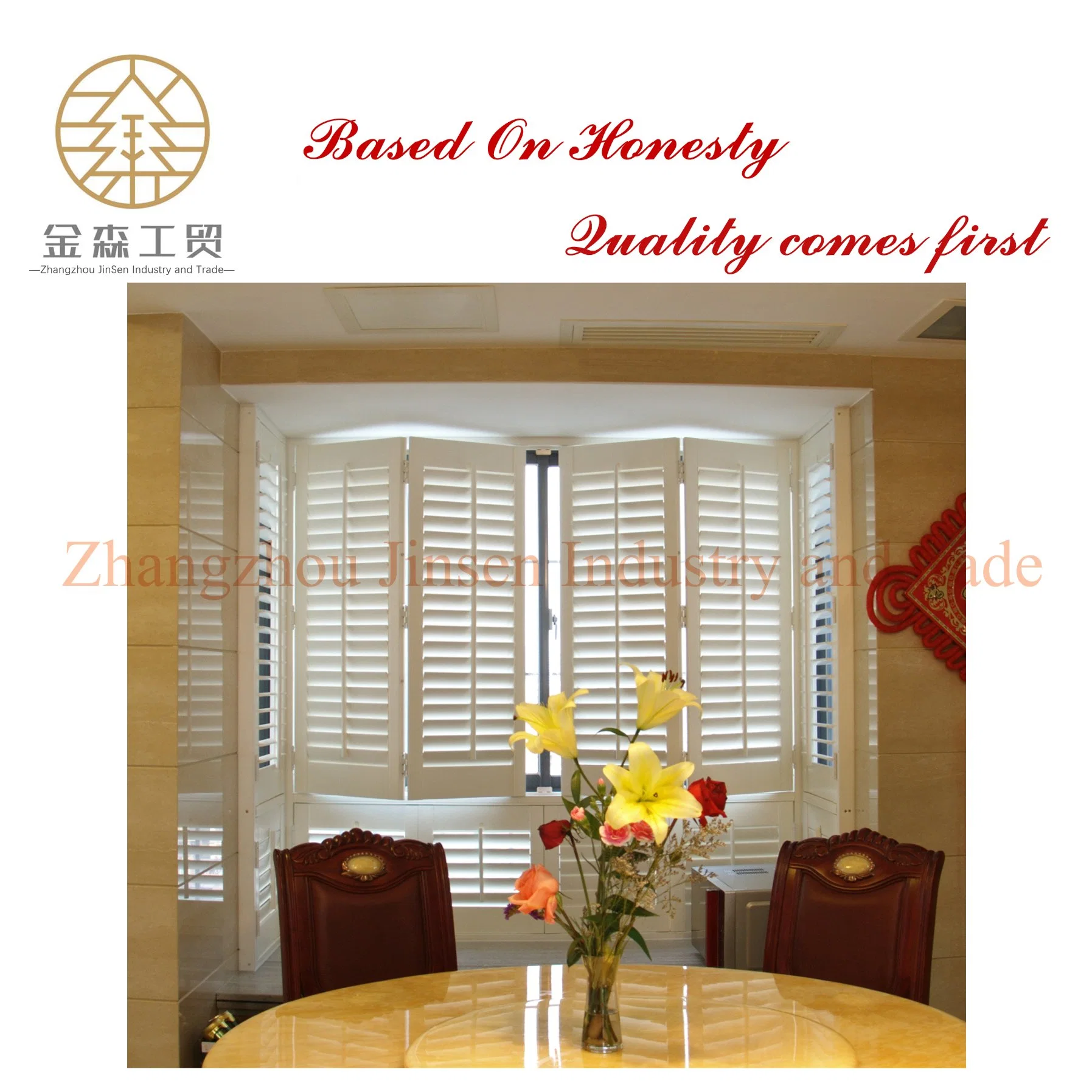 PVC Plastic Louver Plantation Shutters Windows Plastic Louver Window Shutters for Home