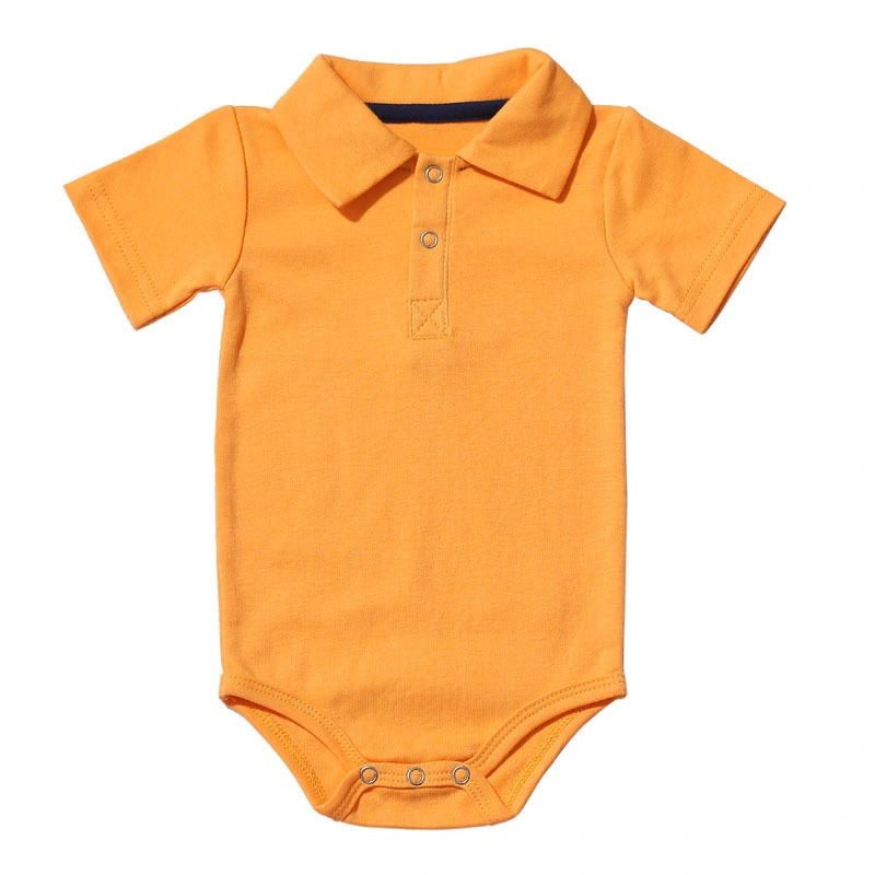 Boys Baby Rompers Summer Polo Shirt Infant Jumpsuit Solid Cotton Girls Clothing Short Sleeve Newborn Baby Clothes