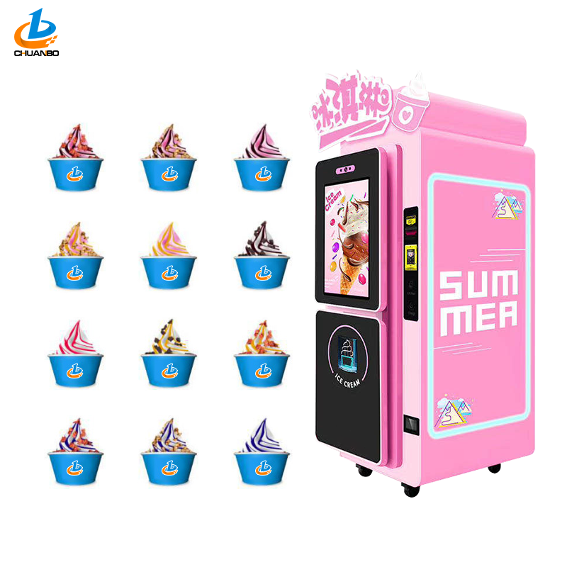 Automatic Making Machine Self Service Soft Ice Cream Vending Machine