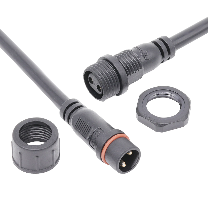 M16 Potencia impermeable Tipo de panel circular de 2 a 6 pines Conector macho hembra de cable eléctrico