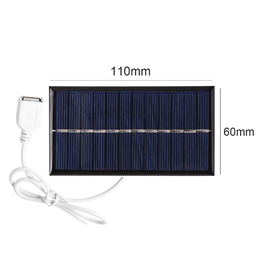Panel solar 5V 2W salida USB sistema solar portátil para exteriores Cargadores de teléfonos móviles