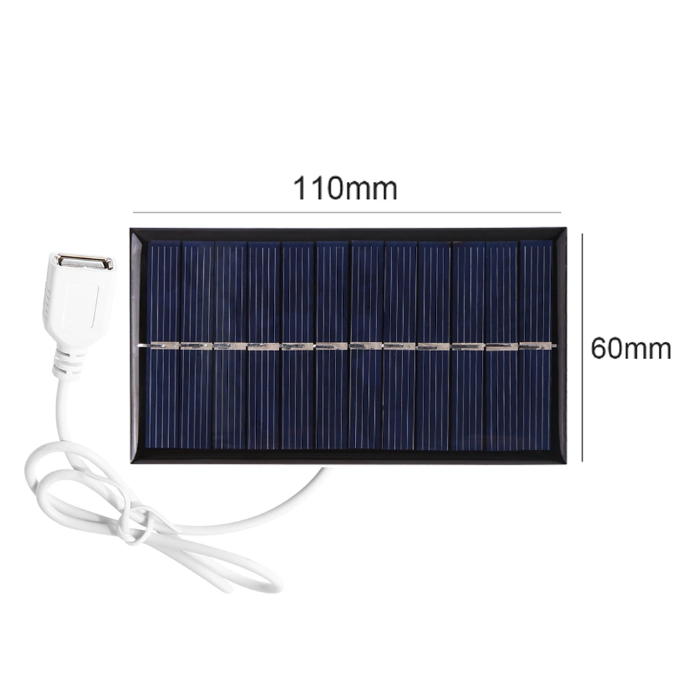 Panneau solaire sortie 5 V 2 W USB système solaire d'extérieur portable Chargeurs de téléphones portables