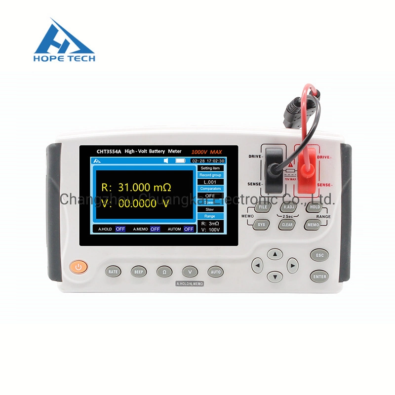 Tcs3554D Testeur de batterie du véhicule pour mesurer la résistance interne de la batterie