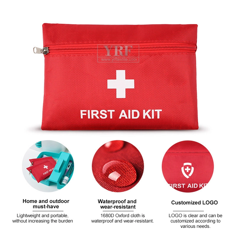 الحلول الطبية حقيبة الطوارئ الاحترافية طقم الإسعافات الأولية Red Mini طقم طبي مع ملحقات مخصصة مجموعة Health Trauma Kit