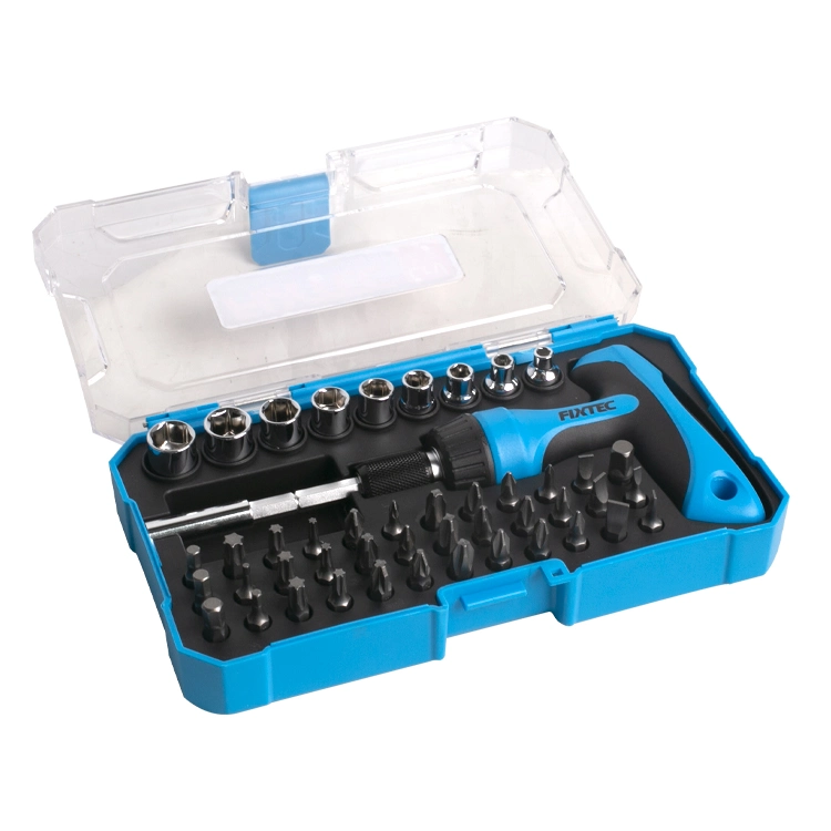 Fixtec Hand Tools Sets 47PCS CRV T-Type Ratchet Screwdriver Set