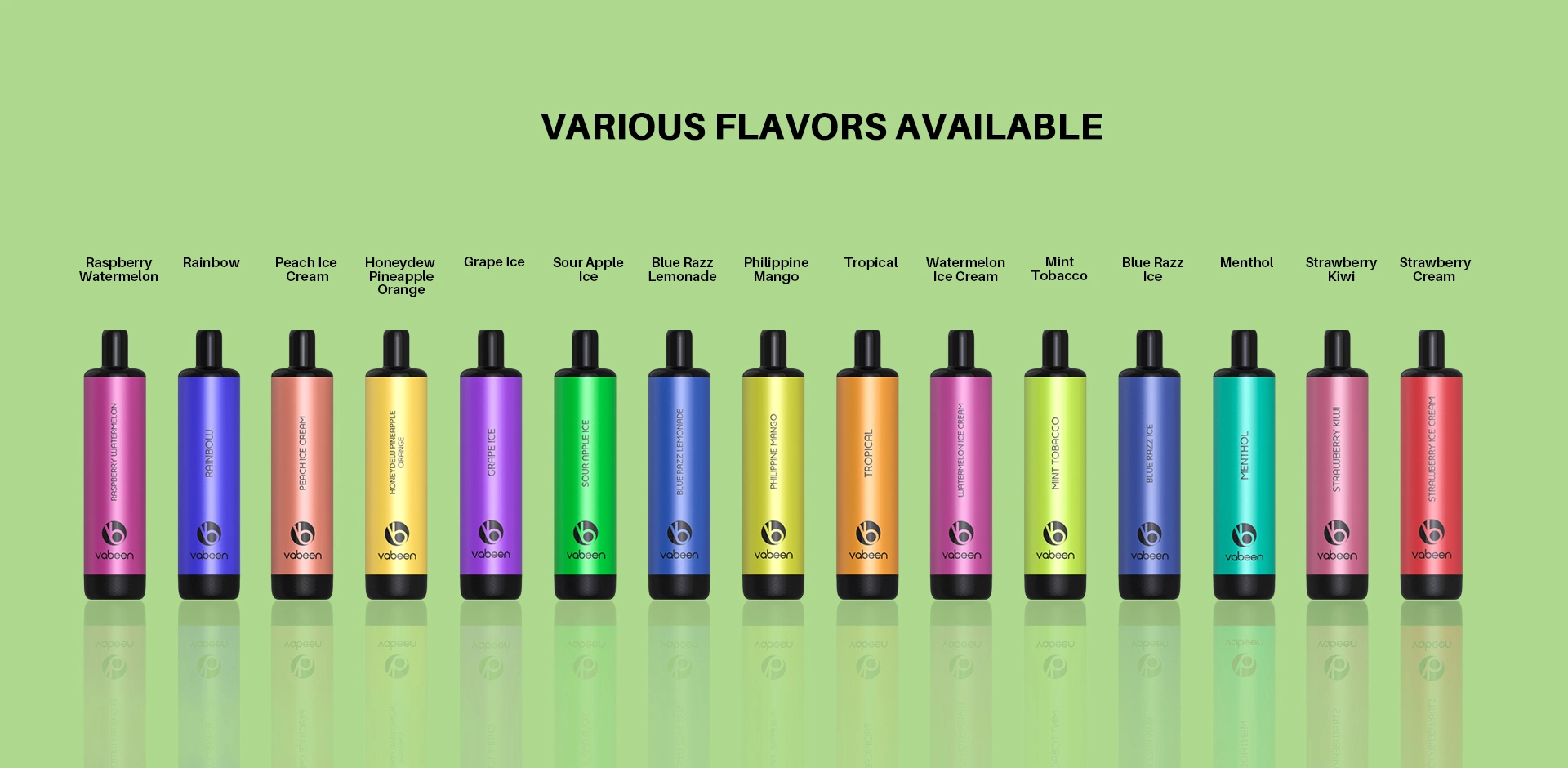 Nice Flavors Good Shape 850mAh Pod E Cig Wholesale/Supplier Vabeen Air Flow Disposable Vaporizer