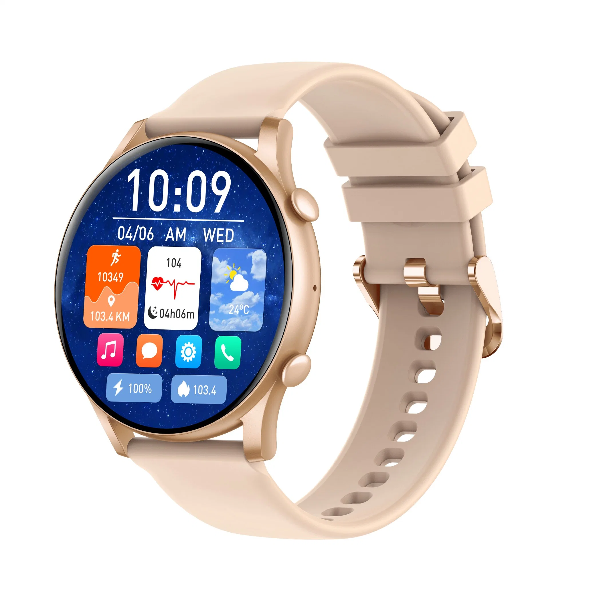 L'écran Ronde L52Pro 1.43pouces AMOLED 466*466 pixels de la pression artérielle Smart Watch