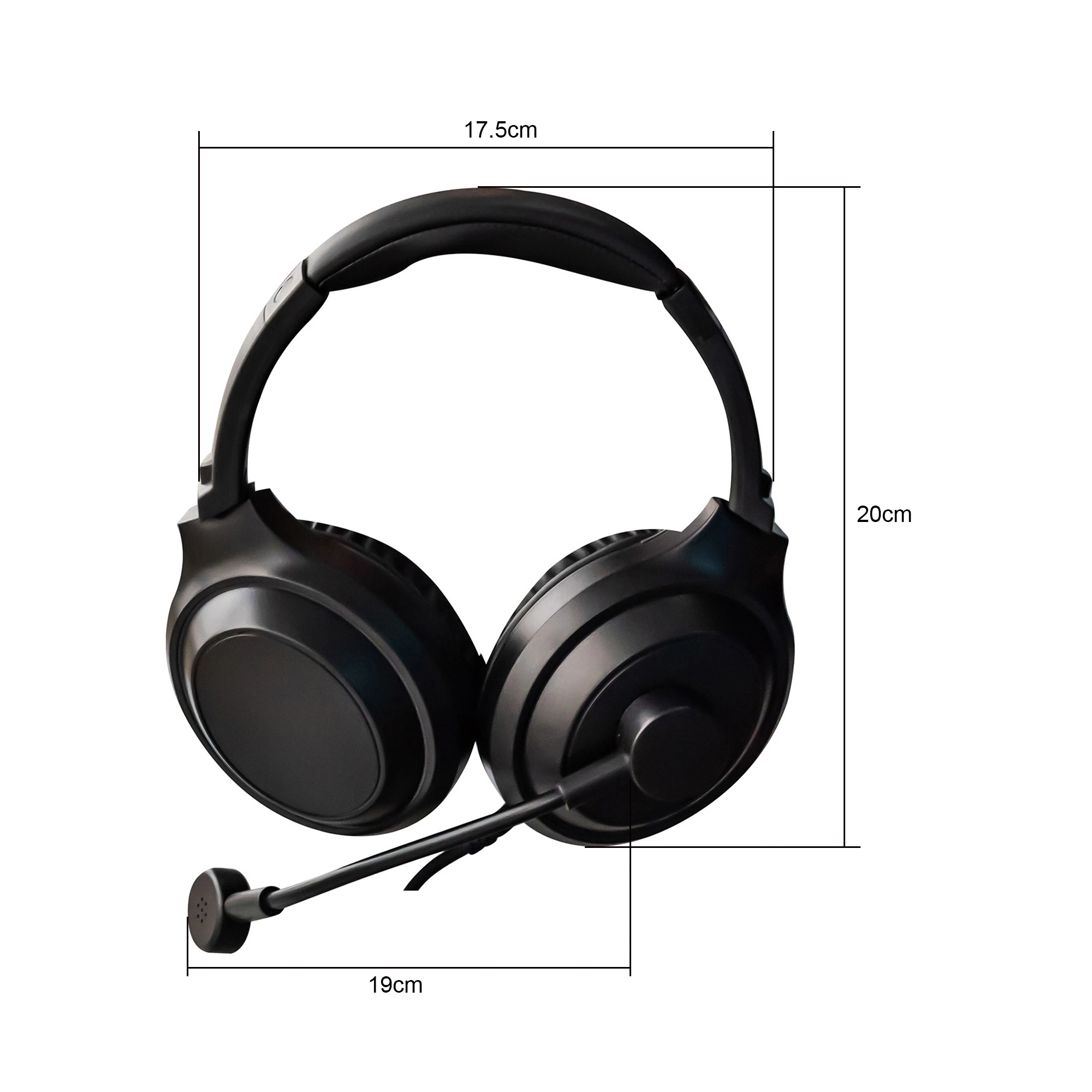 Headset 3.5mm Language Lab Headset Headphone CE RoHS OEM Used for Language Computer Lab Wired Cable Noise Cancelling Professional Xrl