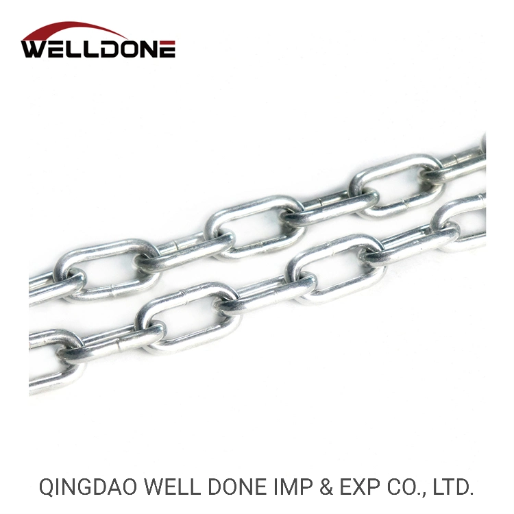 DIN763 Galvanized/Stainless Steel Welded Long Link Chain