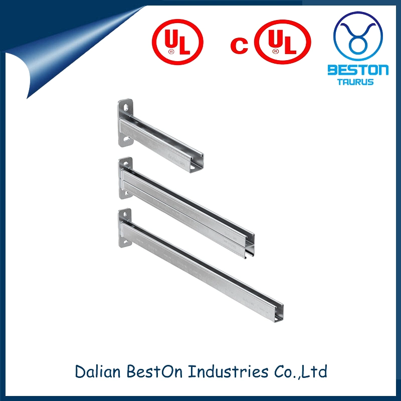 Dalian Beston el soporte de Cantilever de alta calidad Unistrut cable normal de brazo en voladizo Ss soporte de acero en voladizo de China Proveedor de soporte del canal de refuerzo sísmico