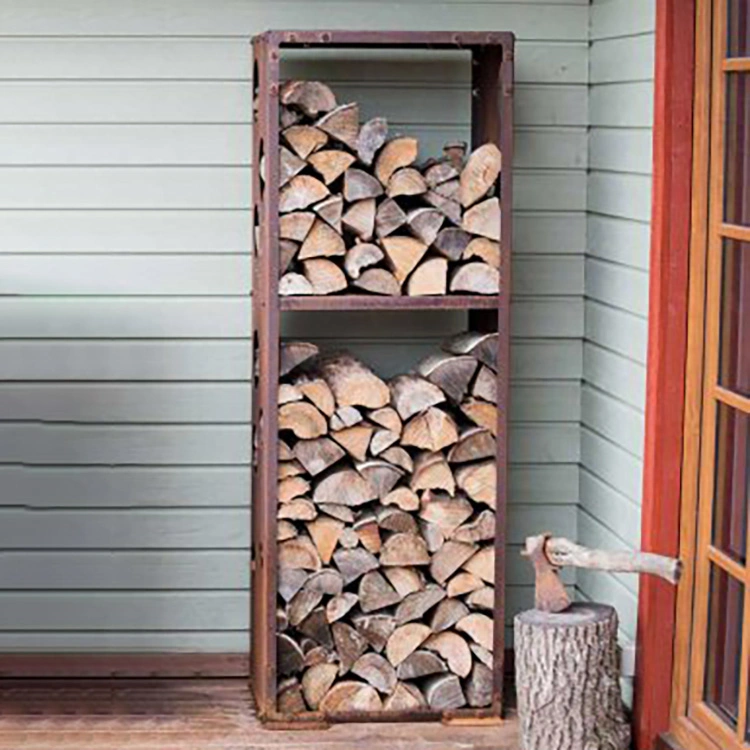 Ampliamente utilizado de calidad superior de leña al aire libre Rack de leña de madera almacenamiento Bastidor