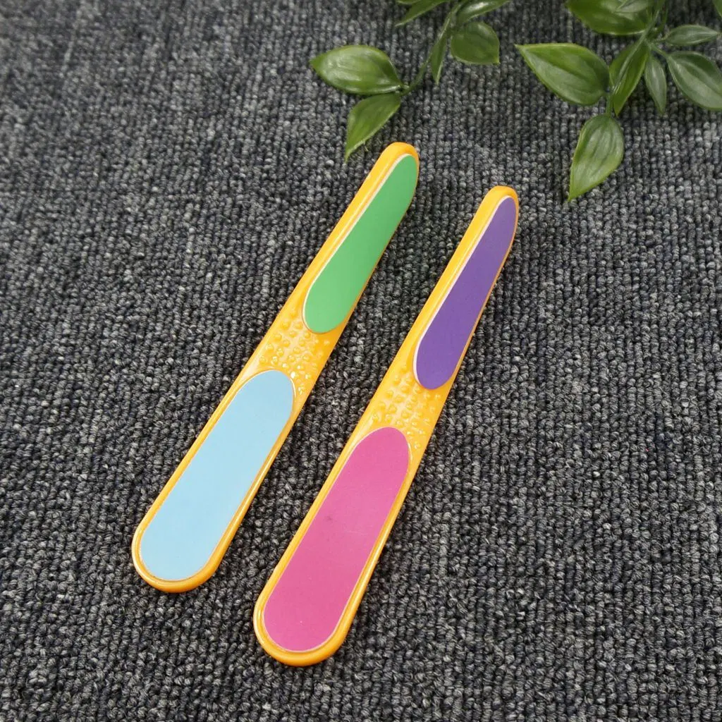 Factory 4 Sided Sunshine Nail File Plastic Nail File Polishing