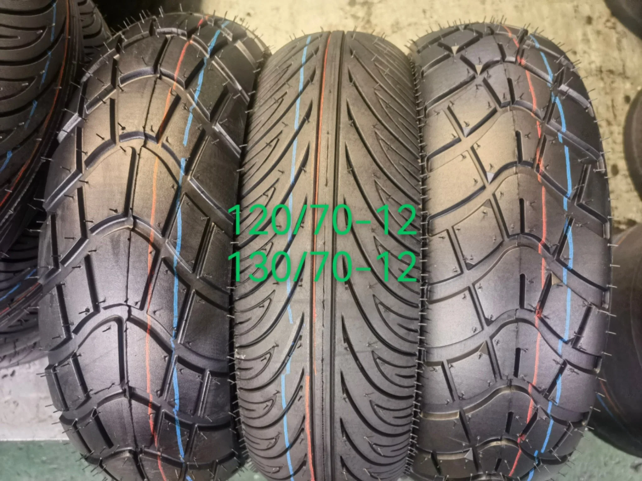 Motorcycle Tubeless Tyre Spare Parts Street Highway off Road Racing Patterns, etc