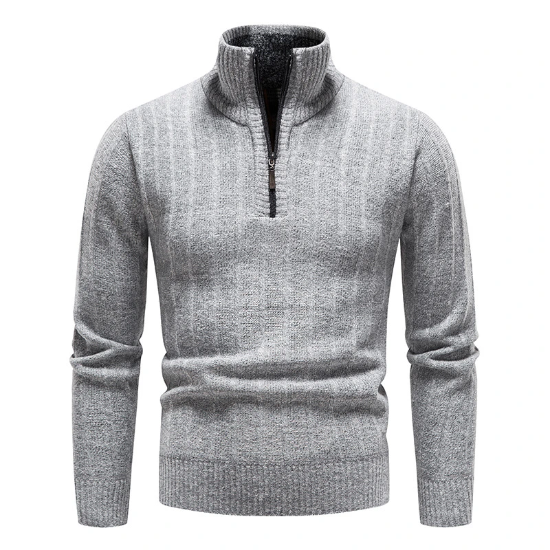 OEM Herren Quarter Zip Up Cardigan Pullover mit Kragen Pullover Lässig Pullover