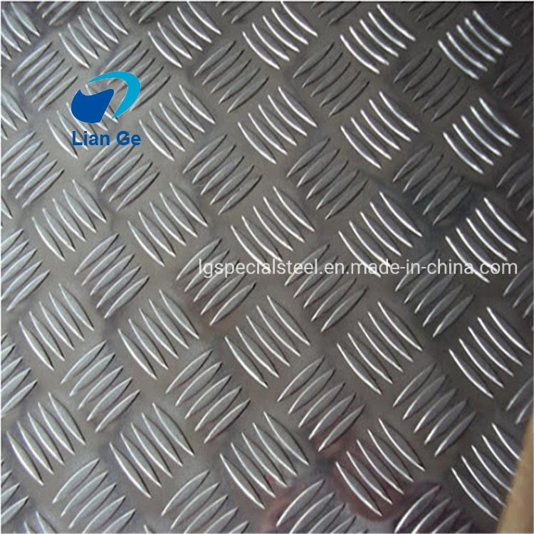 4X8 5 Bar Aluminum Tread Checkered Plate