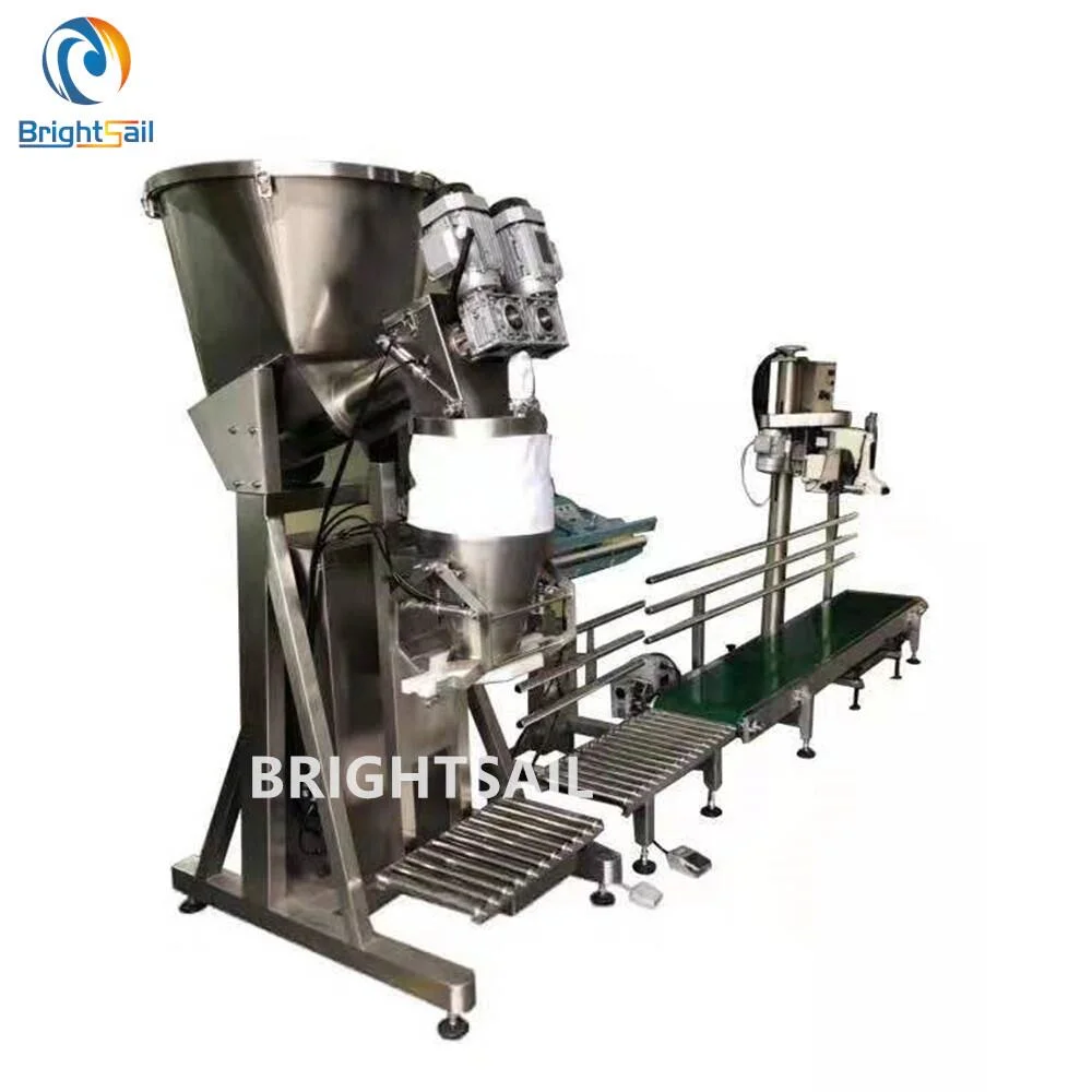 Semi Auto Weight Auger Powder Filler Brightsail Flour Packing Machine with CE