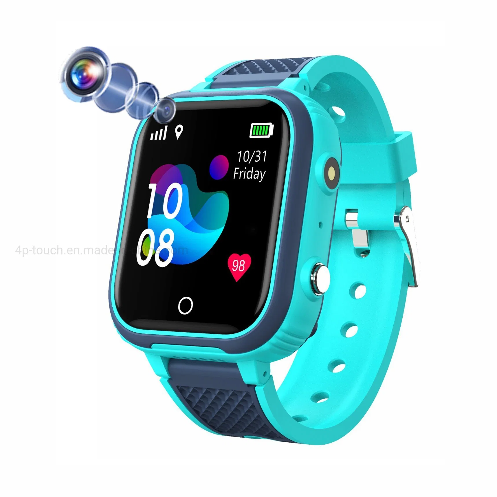 Calidad 4G impermeable IP67 niños Smart Watch video llamada inteligente GPS con GPS de seguimiento WiFi con llamada de emergencia SOS para ayuda D53