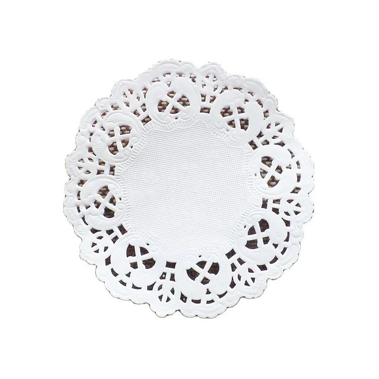 Oblong White Orange Oval Paper Lace Large Round Pastel Colored Paper Doilies