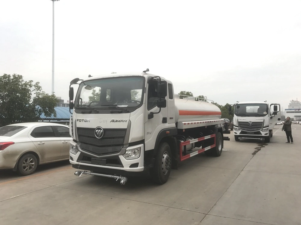 Foton 4X2 10000L 15000L camión cisterna camión cisterna agua camión aspersor