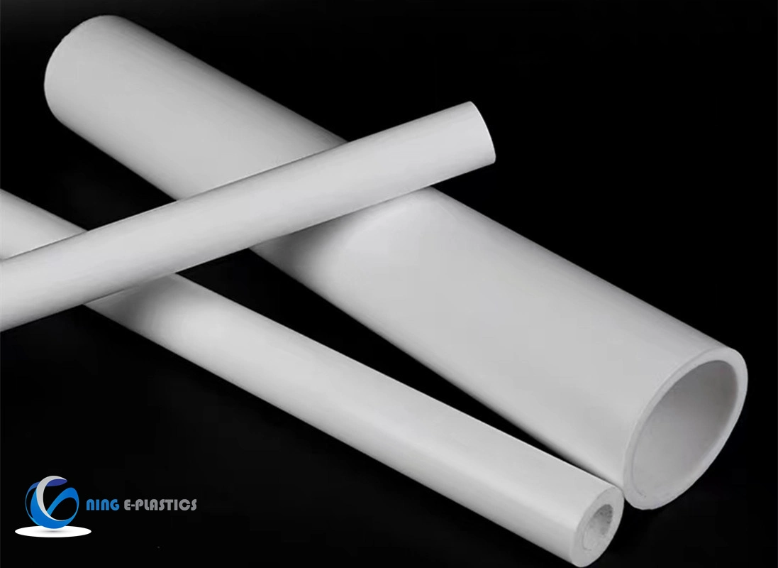 Varetas ocas de fibra de vidro te Flon, tubo de PTFE, tubos de plástico de PTFE para bucha