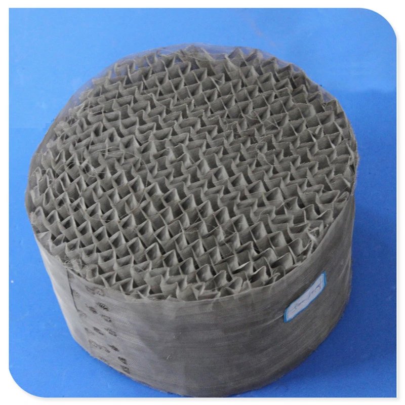 Metal Perforated Plate Corrugated Structured Tower Packing