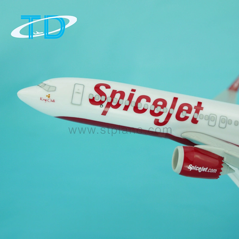 Spicejet B737 Max 8 Scale 1: 200 Model Plane with Engine