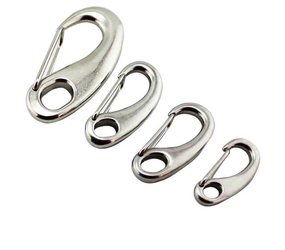 Newest Sale Marine Hardware Stainless Steel Boat Accessories Precision Casting Egg Shape Spring Hook