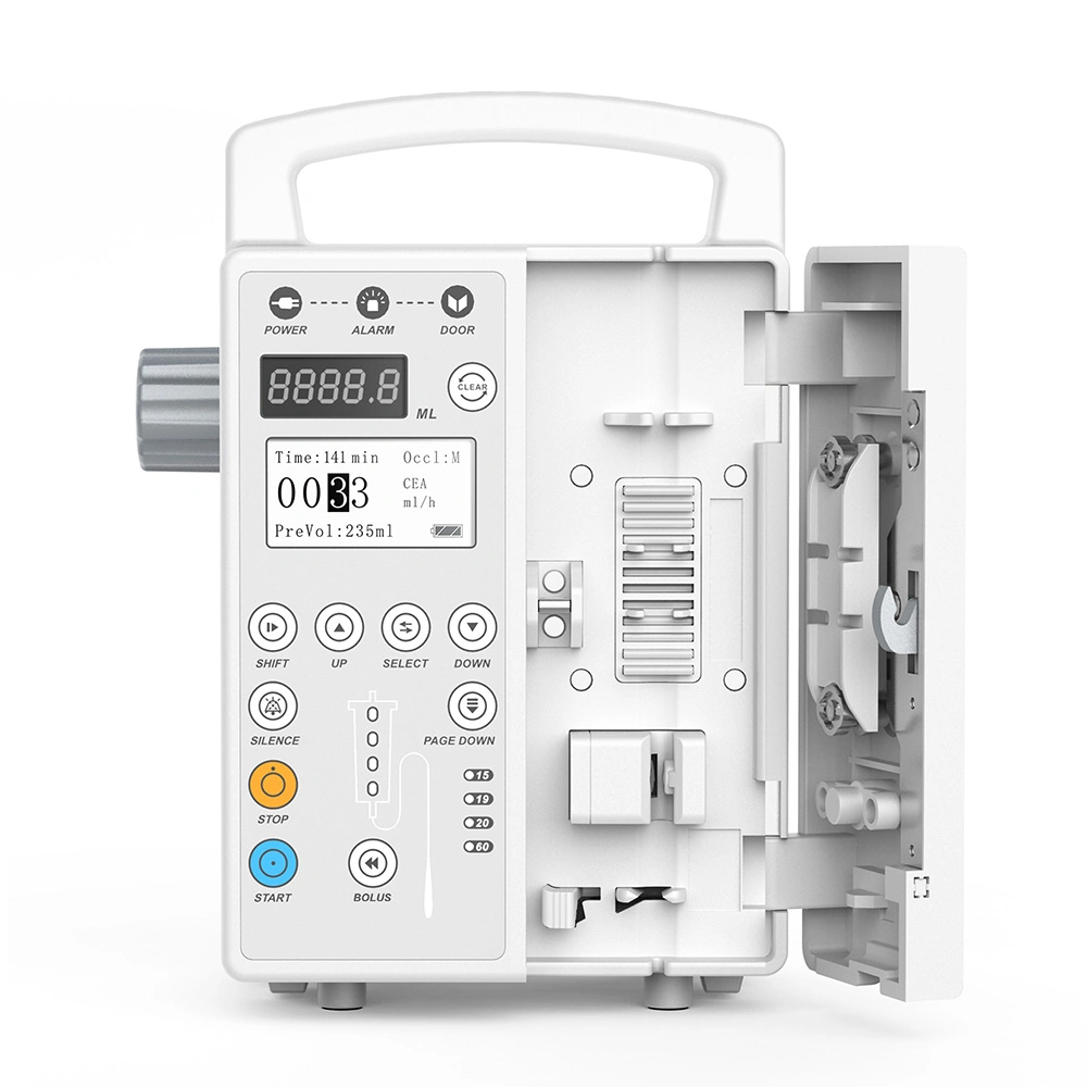 Medical Portable Multi-Language HD LCD Display High Capacity Infusion Pump