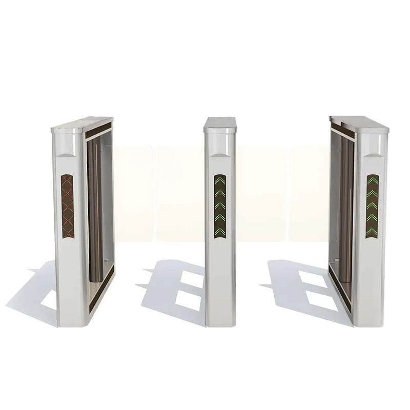 Facial Recognition & Temperature Measurement Stainless Steel Swing Turnstile Barrier Gate