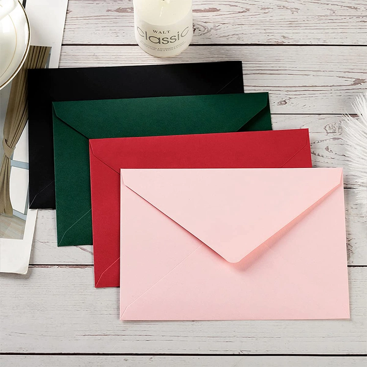 Eco Friendly Packaging Letter Black Paper Envelopes