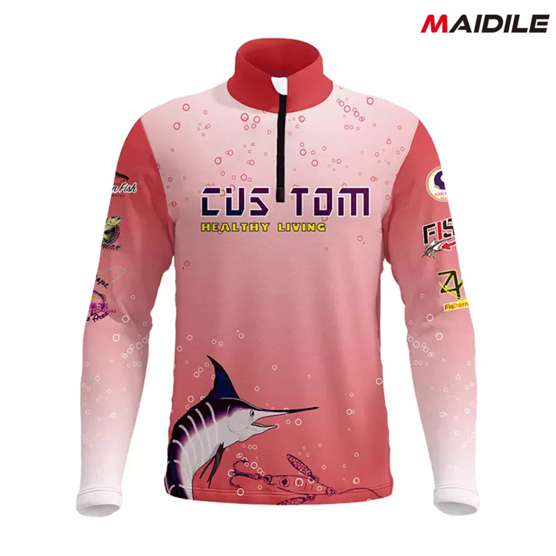 Novo design vestuário de pesca camisolas de pesca personalizadas vestuário de cano alto personalizado de pescador