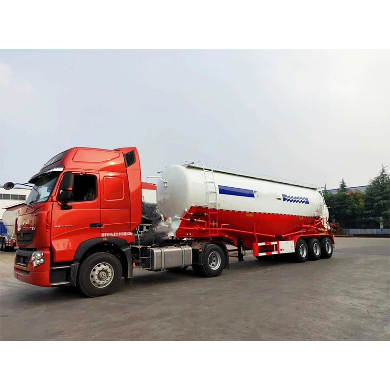 3 Axle 45cbm Power Tanker Trailer Truck Dry Powder Material Semi Trailer