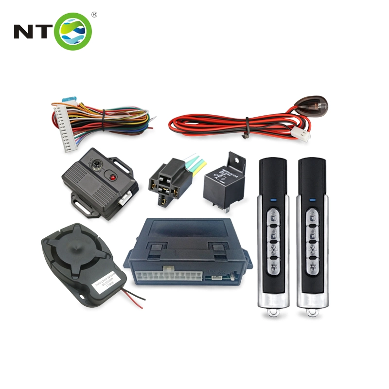 One Way Car Alarm System with Remote Trunk Release Window Closing