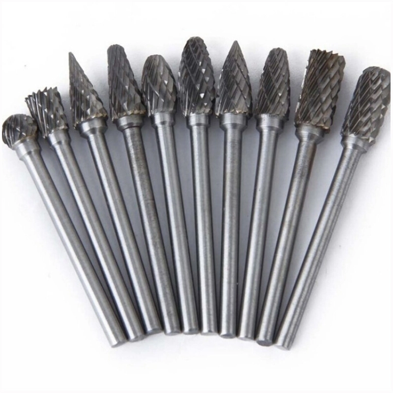 10PCS 6mm Tungsten Steel Carbide Rotary Bur Heads Bur