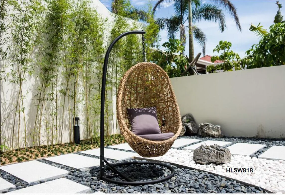 Patio Outdoor Wicker Hanging Chair Garden Furniture Rattan Furniture Swing
