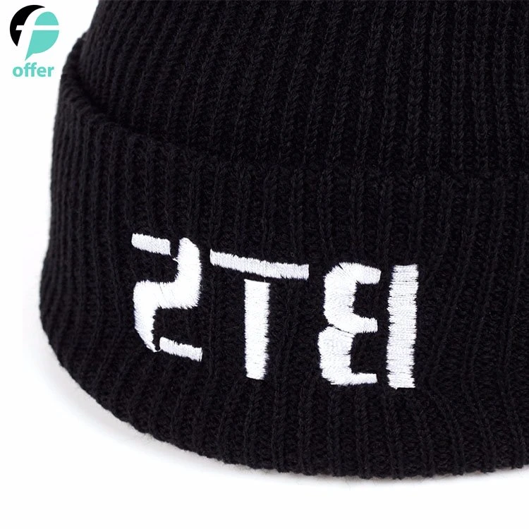 Custom Embroidery (Personalized) Embroidered Name Beanie Knit Cap
