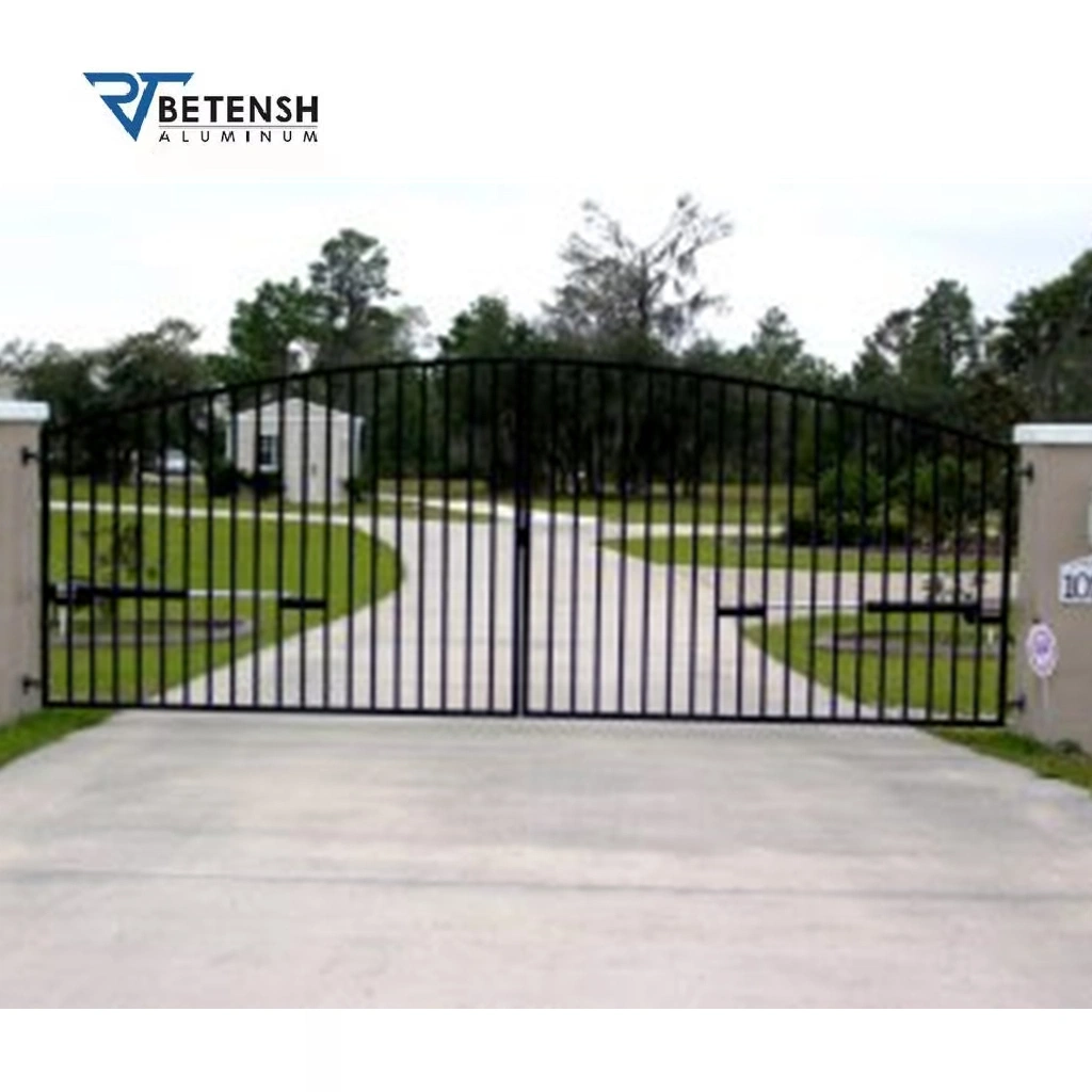 Factory Price Automatic Driveway Swing Fence Aluminium Garden Front Entrance Aluminum Gate with CE/ISO9001 for Home