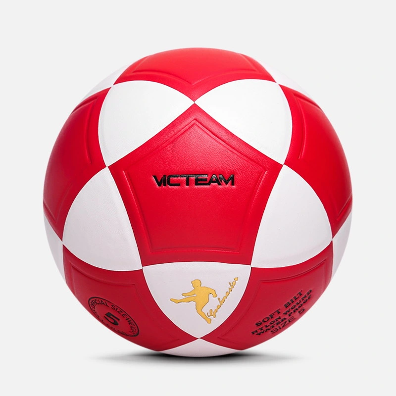 Lovely Deflated Hybrid PVC Women Girls Soccer Ball